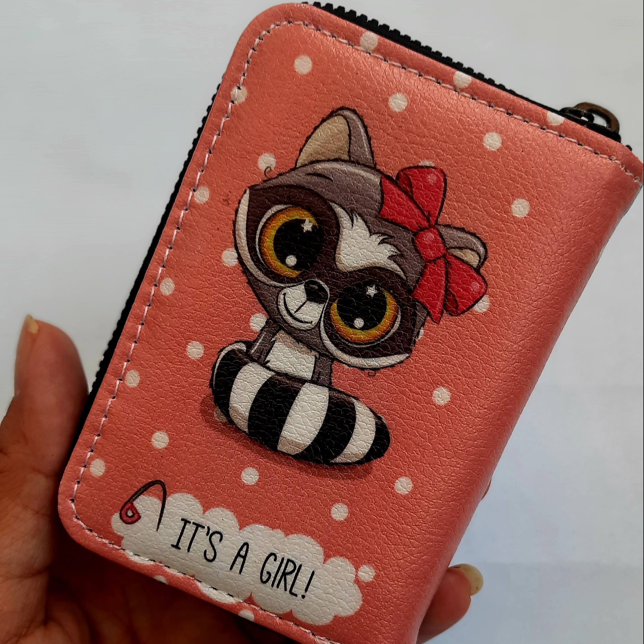 جاکارتی زیپی طرح دوطرفه راکون 