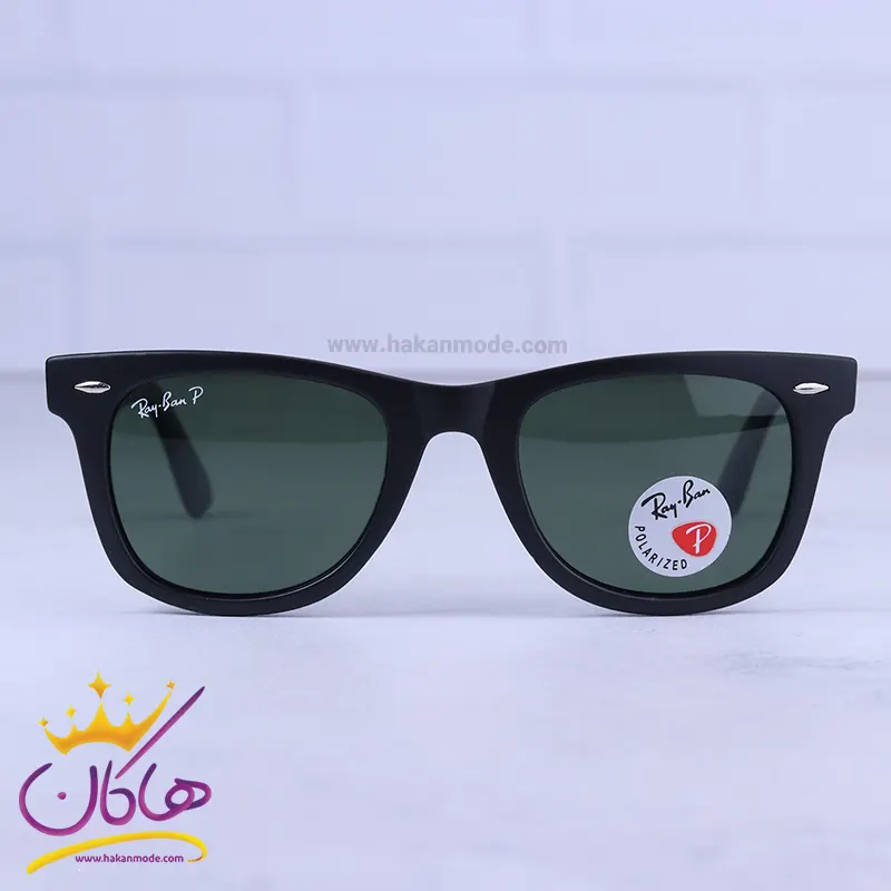 عینک آفتابی مردانه ری بن مشکی پلاریزه RB 2140-E/1