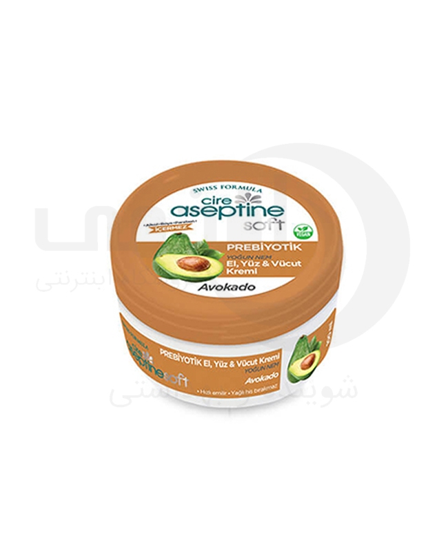 کرم مرطوب کننده دست -صورت و بدن Aseptine حجم 30 میل آووکادو - فروشگاه اینترنتی افخمی