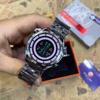 ساعت هوشمند طرح دایره مدل HK5 HERO  صفحه نمایش AMOLED با هوش مصنوعی و سنسور کف دست امکانات کامل با گارانتی اسمارت رز 