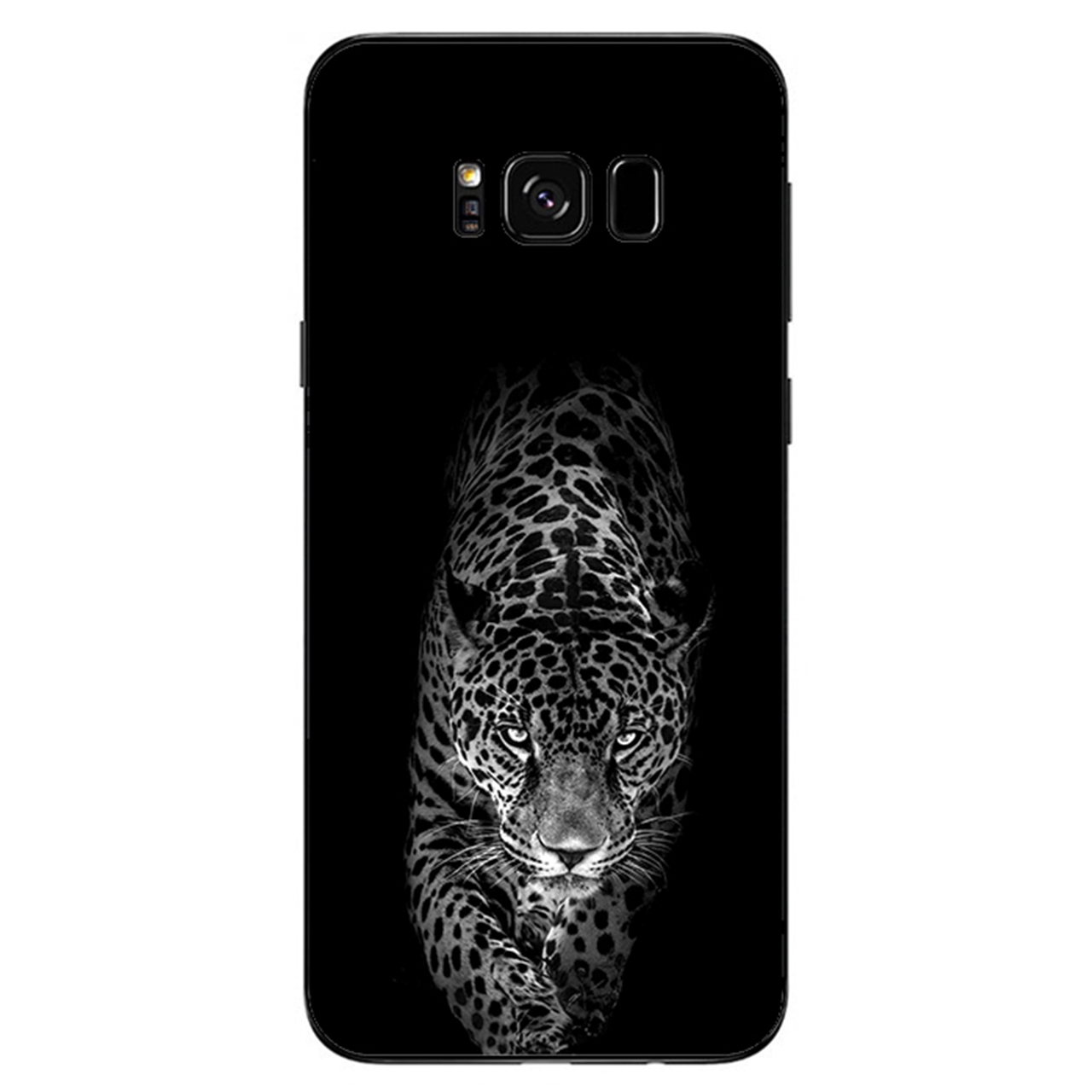 کاور مگافون طرح پلنگ مدل 1879 مناسب برای گوشی موبایل سامسونگ Galaxy S8