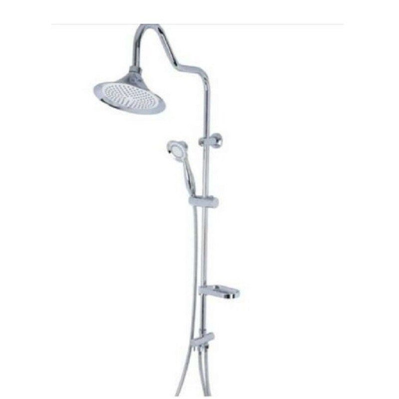 یونیورست شیپوری کروم مات (علم دوش ثابت و تلفنی حمام)