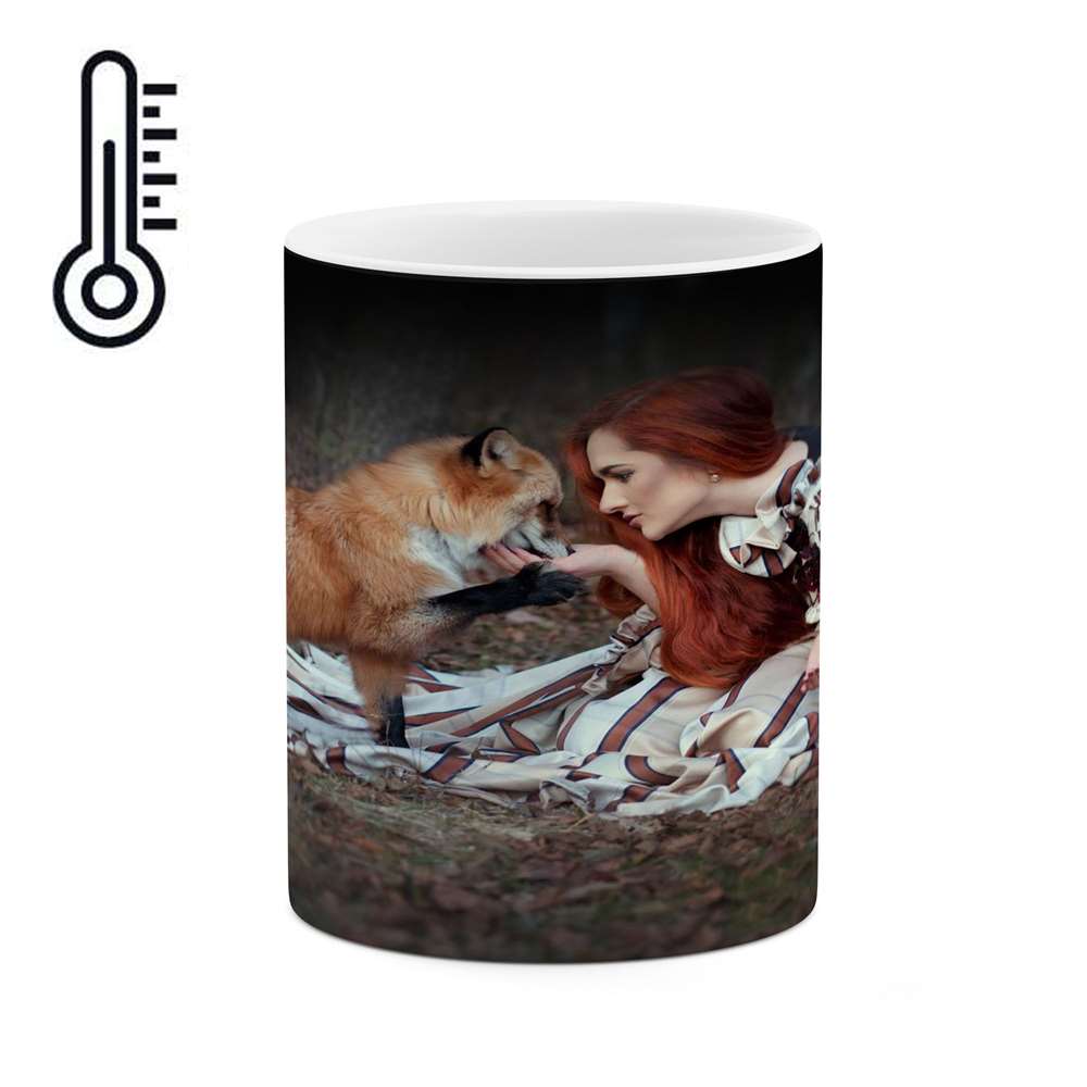 ماگ حرارتی کاکتی طرح دختر مدل mgh14472