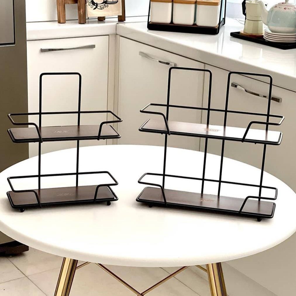 استند دوطبقه کفی چوبی در دوسایز مختلف کوچک 140ت و بزرگ160 ت