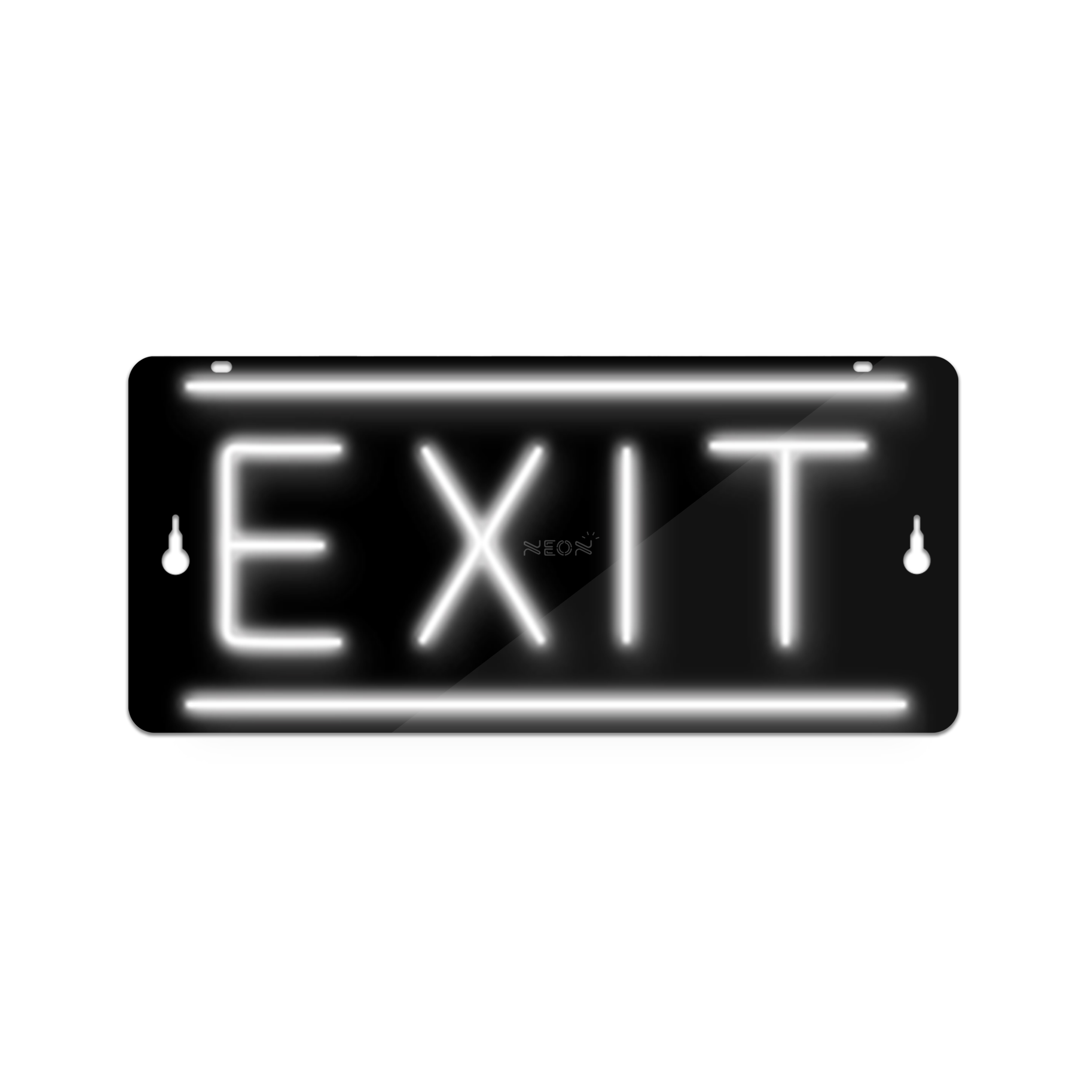 چراغ دیواری نئون دیزاین طرح Exit-BL_WHT