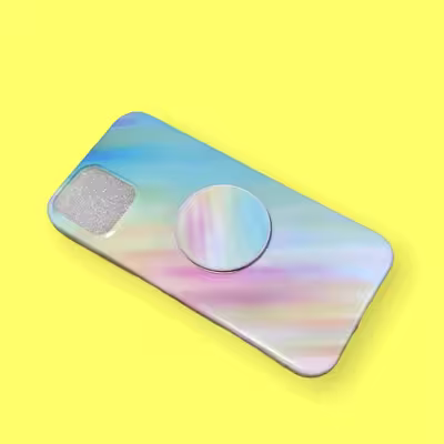 كاور طرح ابرنگي كد 23 مناسب براي گوشي موبايل اپل iphone 12/12pro به همراه پايه نگهدارنده