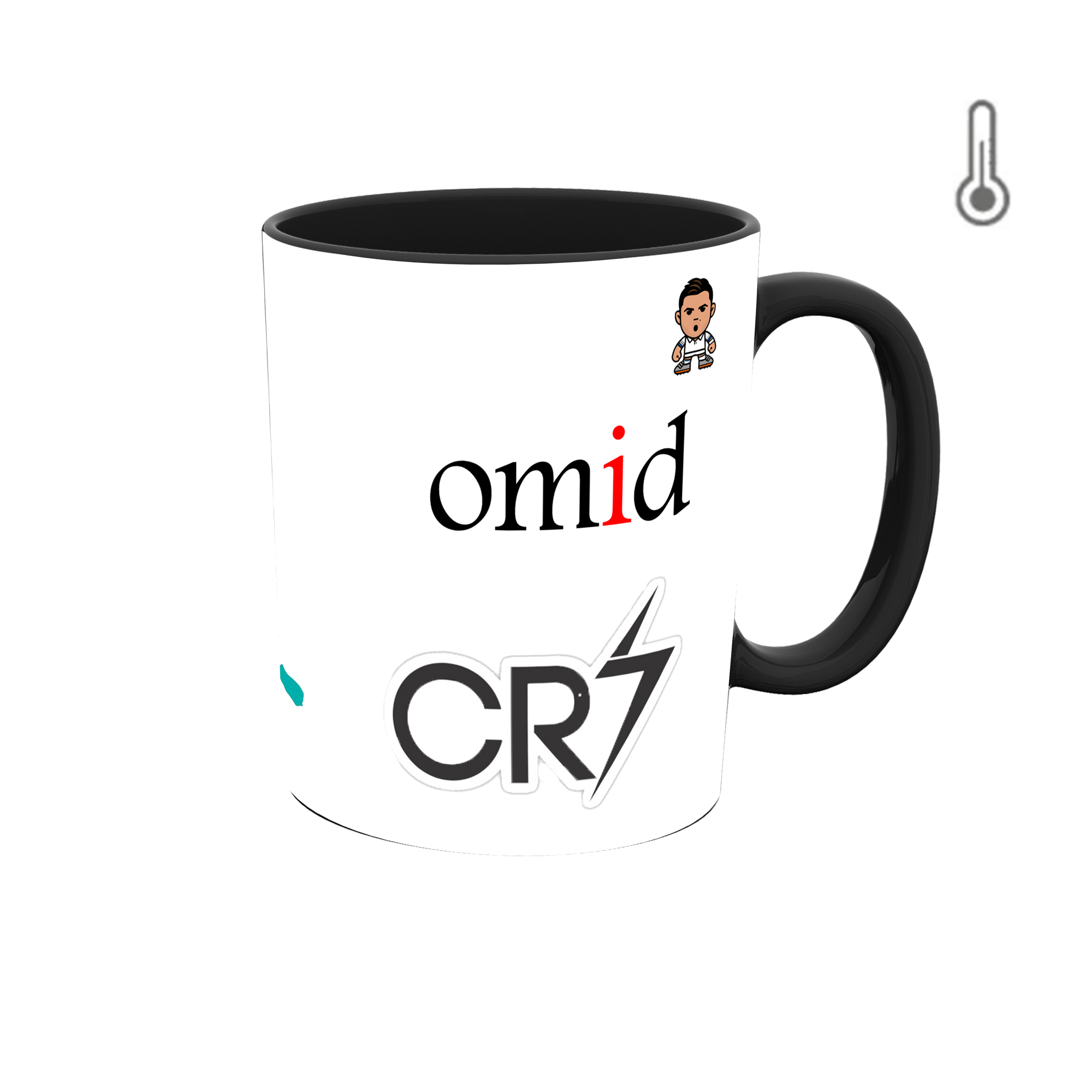 ماگ حرارتی طرح اسم امید مدل Ronaldo