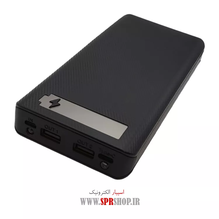 ماژول پاوربانک FAST 2A 20000mA همراه با قاب مشکی مدل L8