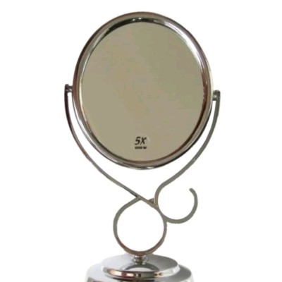 آینه رومیزی پایه S قطر آینه 18 کد 440