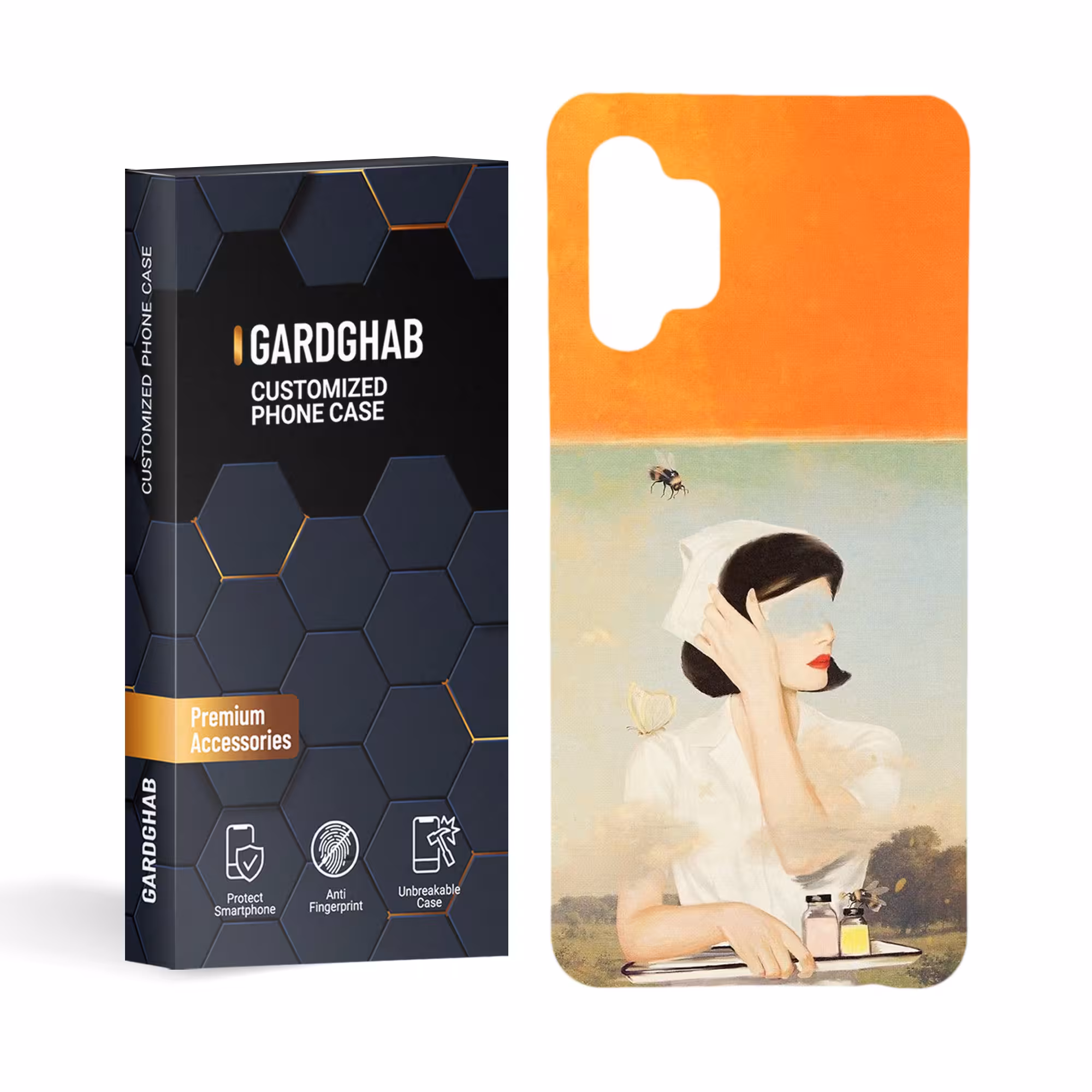 کاور گارد قاب مدل دخترانه مناسب برای گوشی موبایل سامسونگ galaxy a32 4g