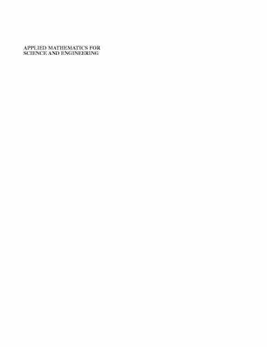 خرید و دانلود نسخه کامل کتاب Applied Mathematics for Science and Engineering