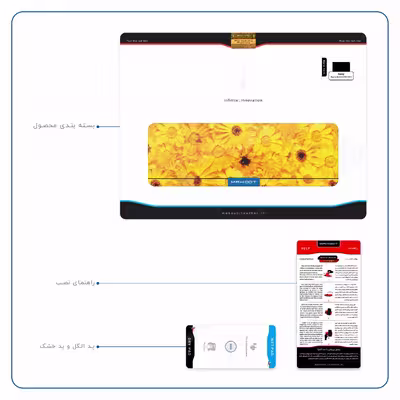 برچسب پوششی ماهوت مدل Yellow-Flower مناسب برای تبلت سونی Xperia Tablet Z LTE 2013