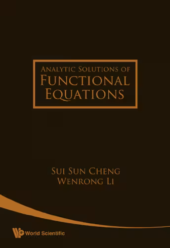 خرید و دانلود نسخه کامل کتاب Analytic solutions of functional equations