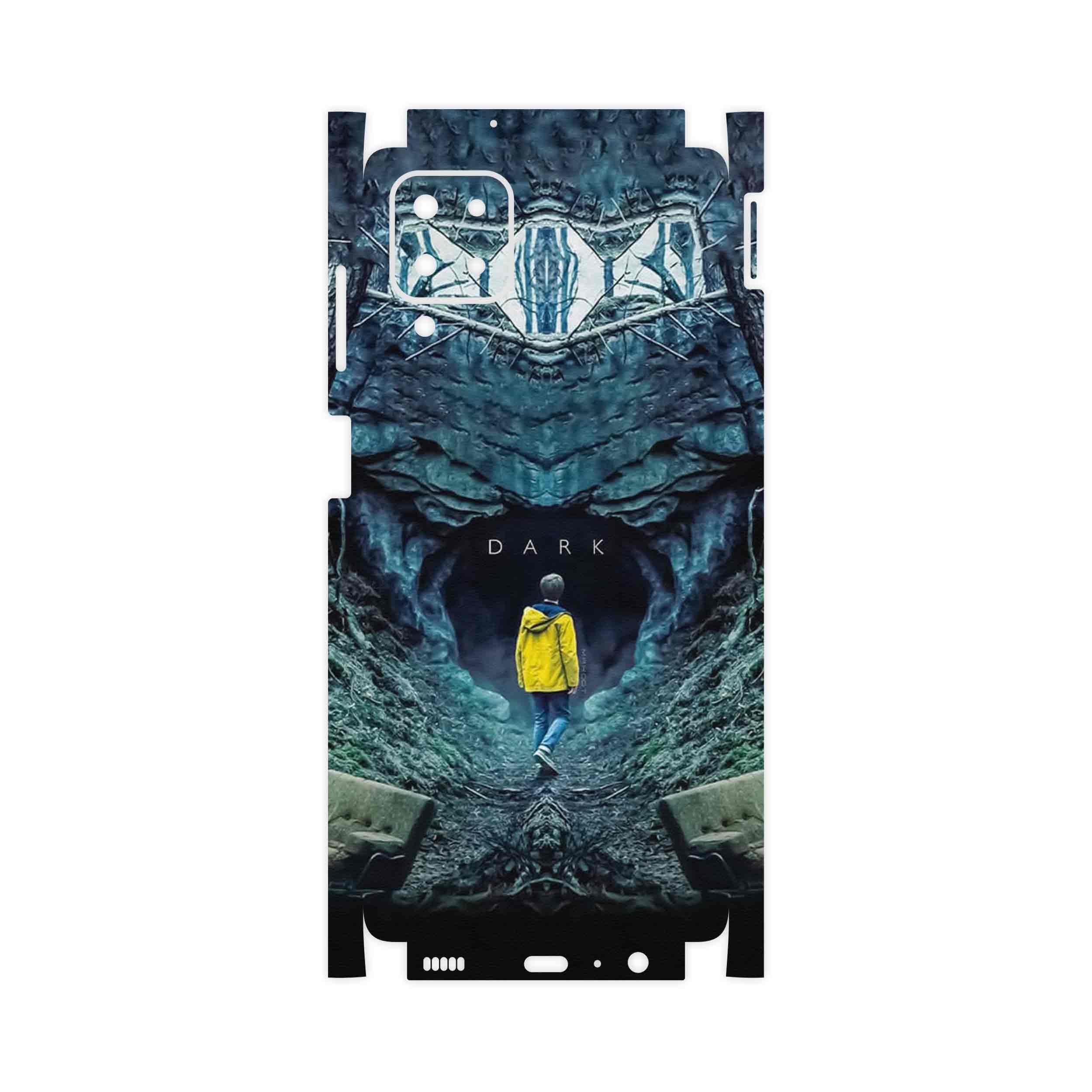 برچسب پوششی ماهوت مدل Dark-FullSkin مناسب برای گوشی موبایل سامسونگ Galaxy F12