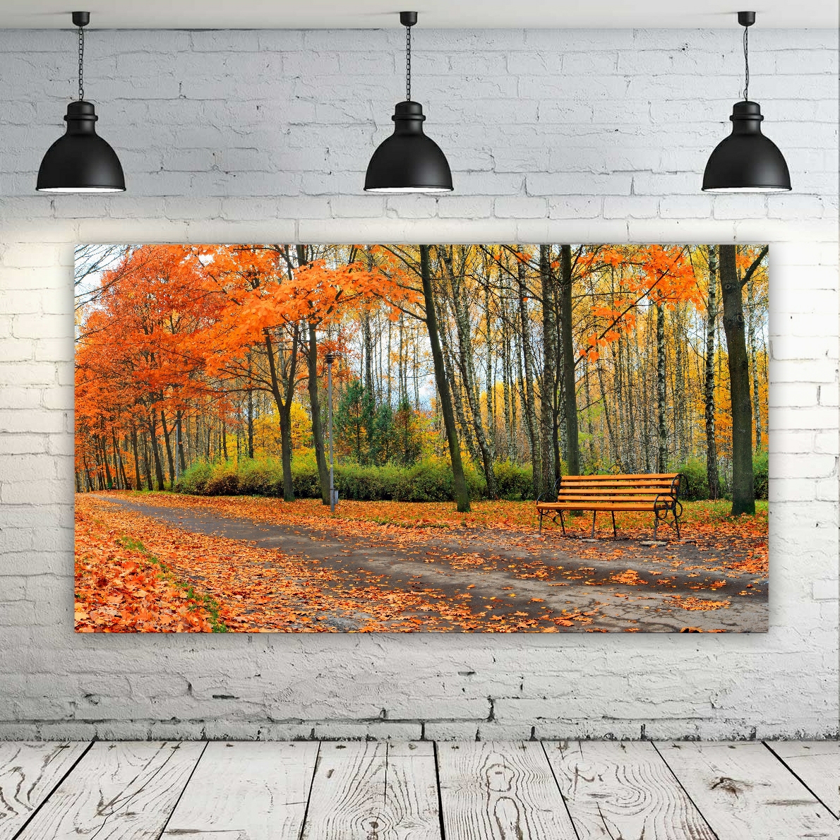  تابلو بوم طرح طبیعت پاییز مدل DDB151