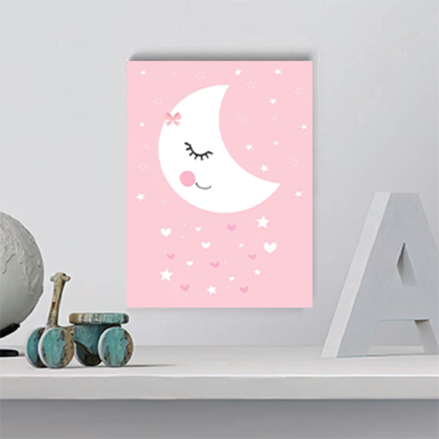 تابلو شاسی مدل اتاق کودک طرح کره ی ماه کد FK6