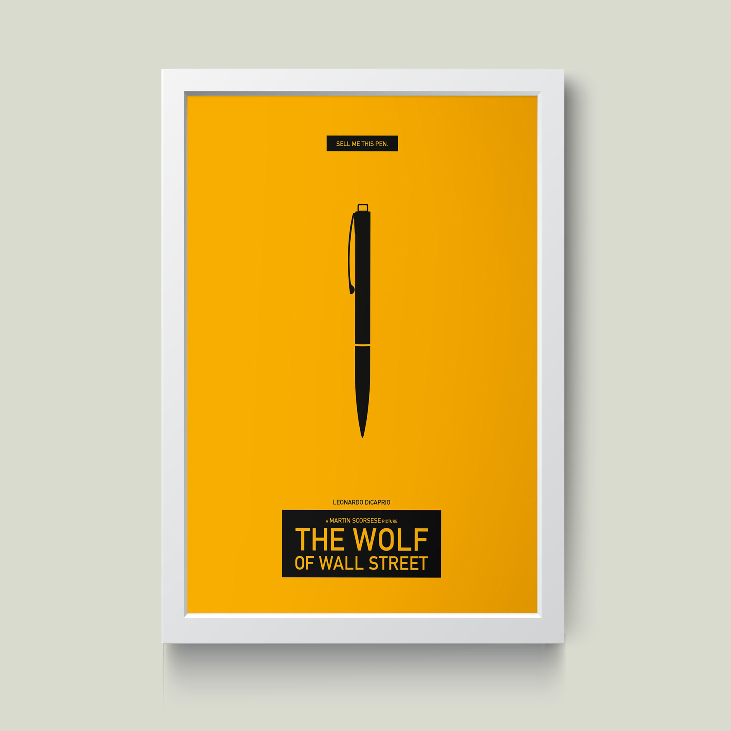تابلو مدل The Wolf of wallstreet گرگ وال استریت کدS2904-w