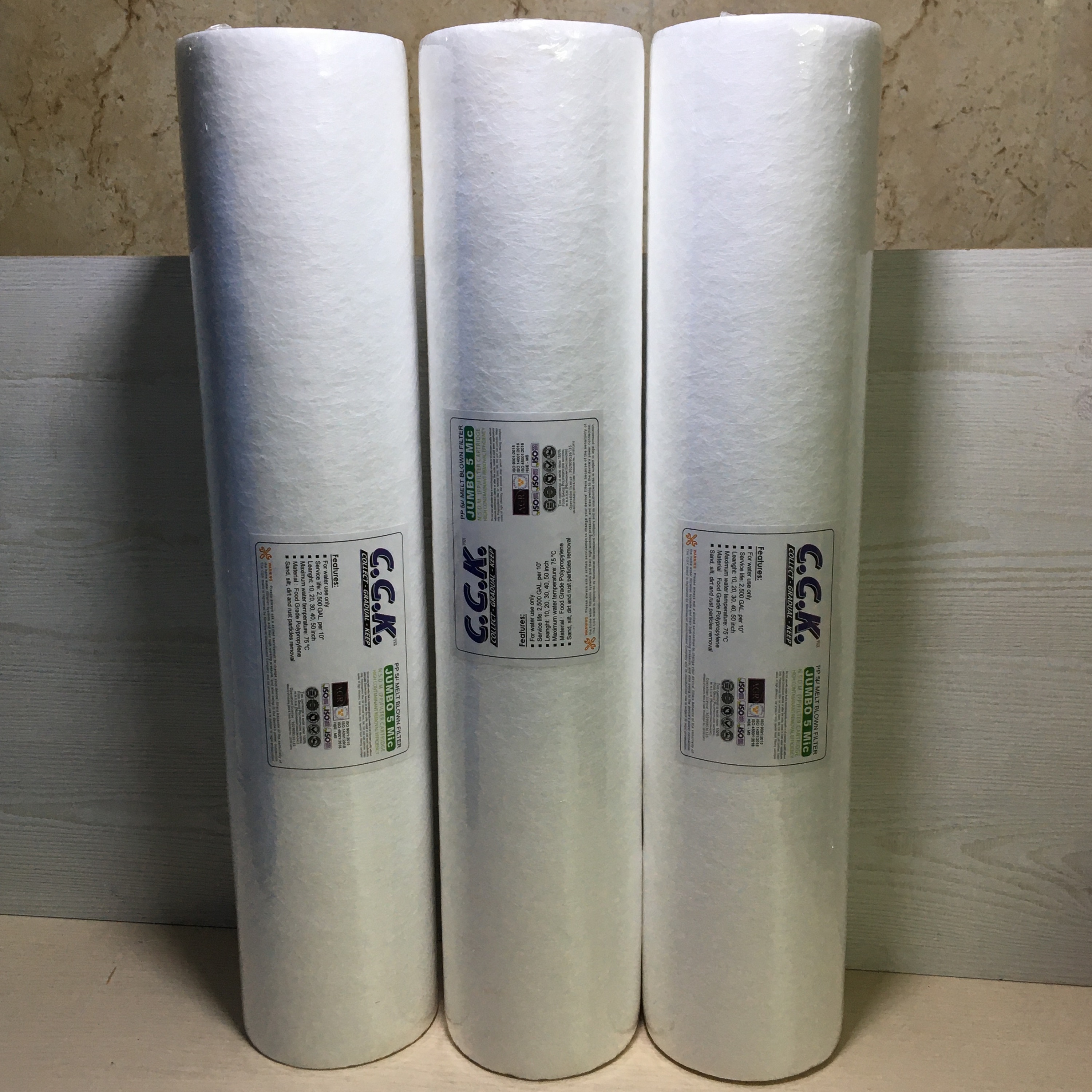 فیلتر الیافی P P  جامبو 20 اینج c c k وزن 500 گرم