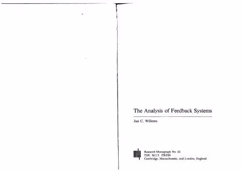 خرید و دانلود نسخه کامل کتاب The Analysis of Feedback Systems (1971)