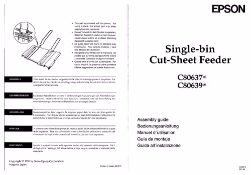 خرید و دانلود نسخه کامل کتاب Epson CSF C80637/C80639 Assembly Instructions