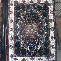 فرش چکاوک سورمه ای9متری 500شانه 7رنگ نخ بی سی اف رنگ ثابت کیفیت عالی بدون پرزدهی 