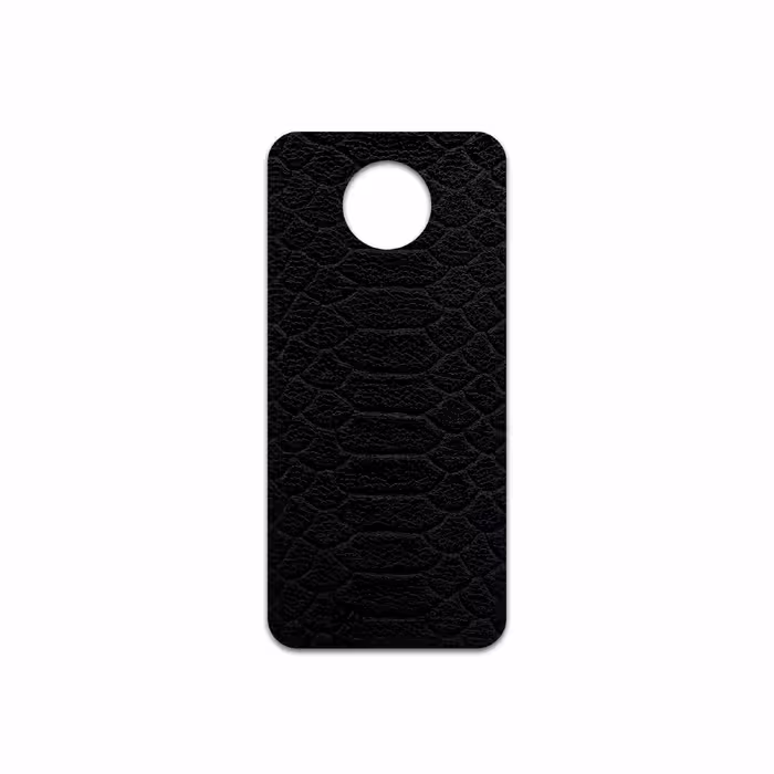 برچسب پوششی ماهوت مدل Black-Snake-Leather مناسب برای گوشی موبایل نوکیا G10