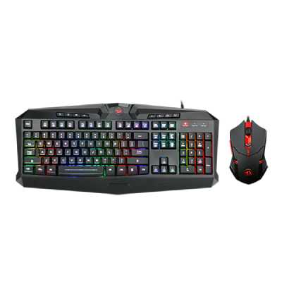 کیبورد و ماوس مخصوص بازی ردراگون مدل S101BA به همراه هدفون و ماوس پد