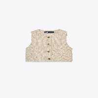 جلیقه زنانه زارا TEXTURED CROPPED WAISTCOAT | تهران زارا TehranZara
