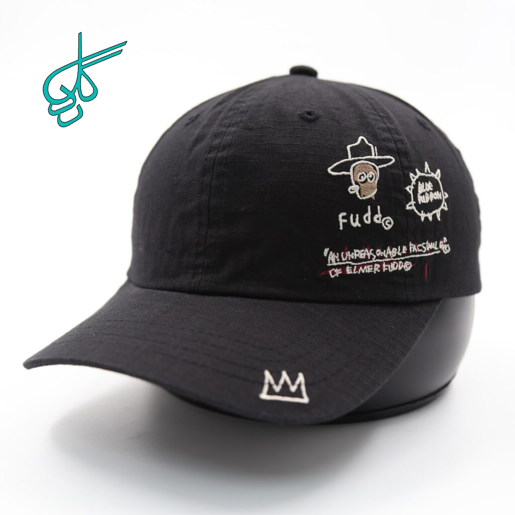 خرید کلاه نقابدار بیسبالی كتان گلدوزي اسكلت سيگاري Fudd مشکی کد 2815999 - ردگل