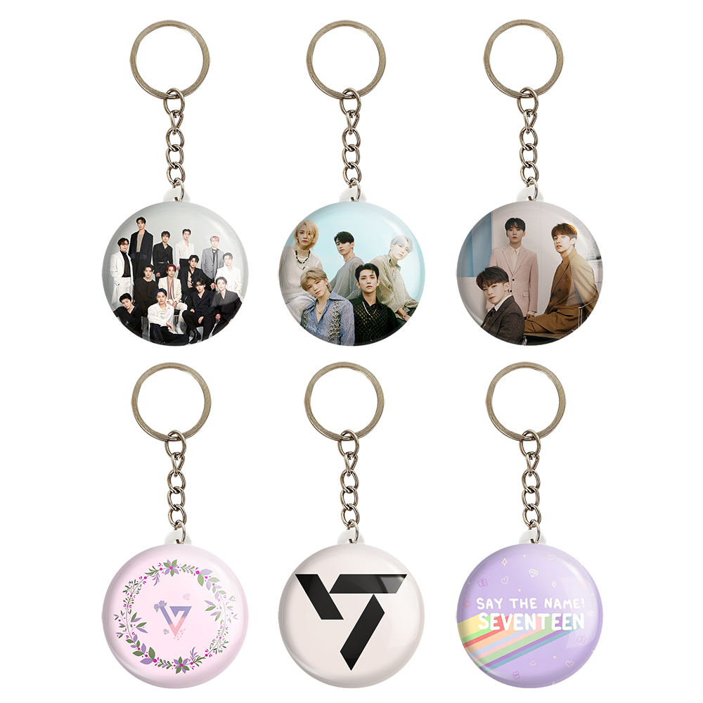 جاکلیدی خندالو مدل گروه سونتین Seventeen کد 1306B مجموعه 6 عددی