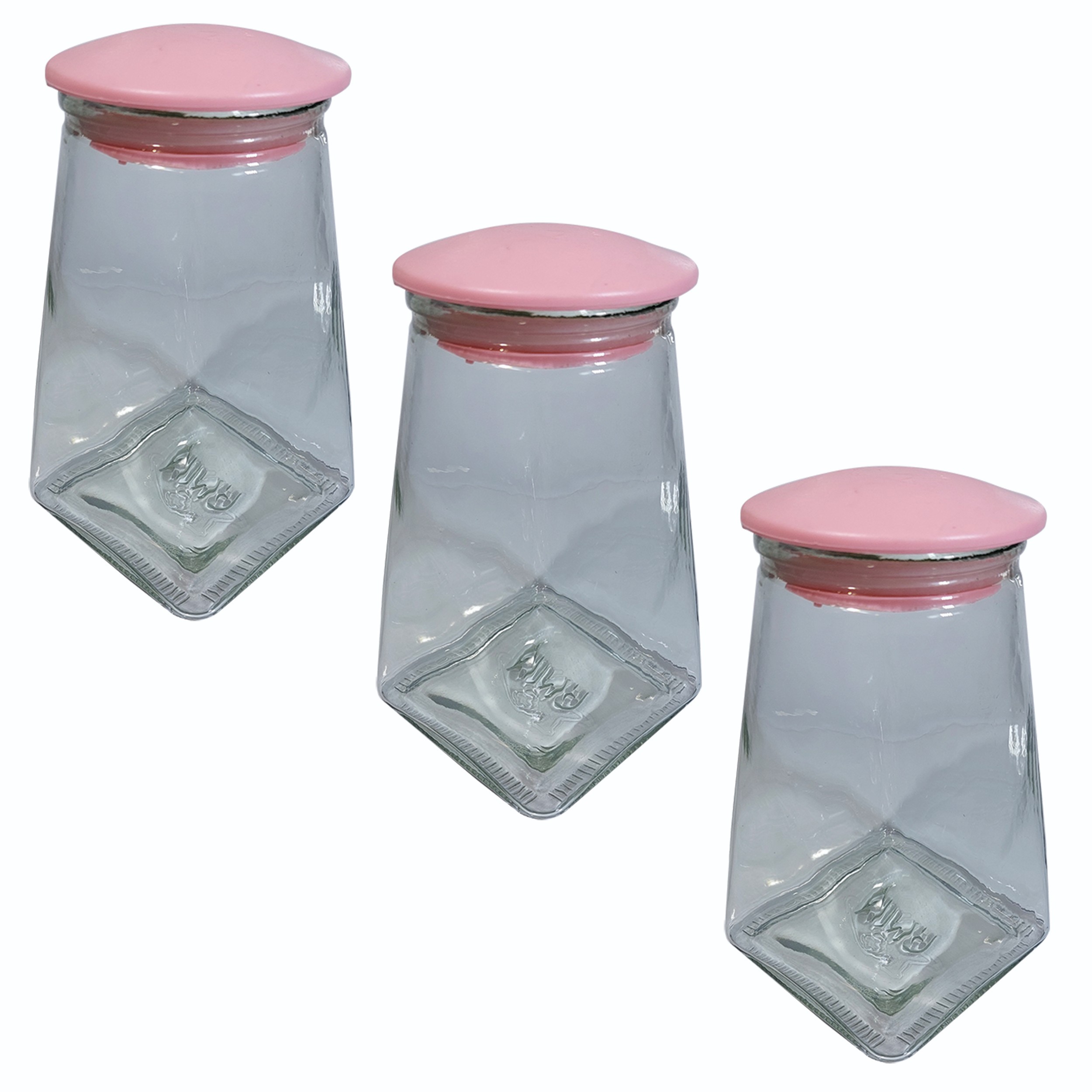 ظرف حبوبات و بنشن سایز 3 مجموعه 3 عددی هانا - طوسی