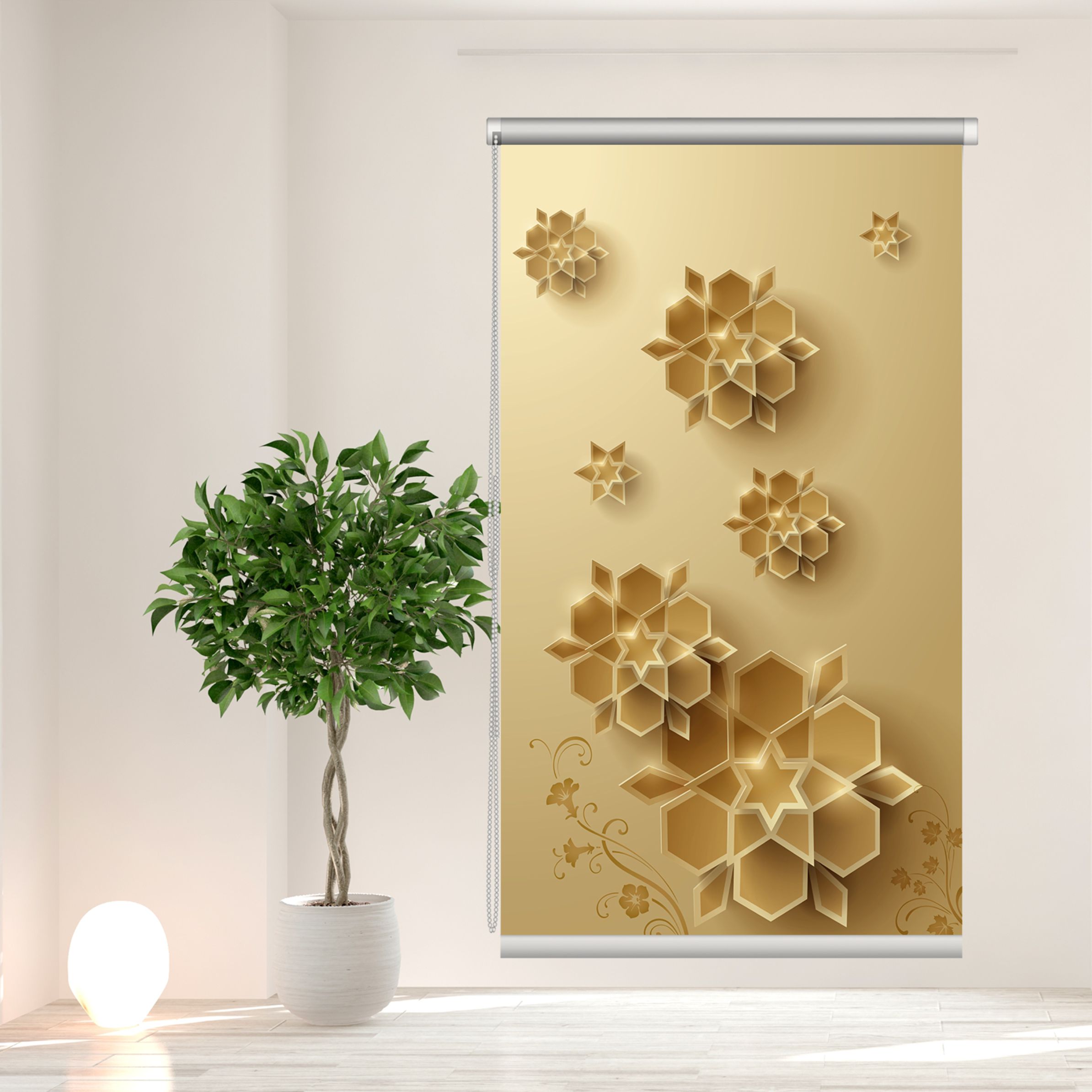 پرده شید کد 2118360 سایز 70x180 سانتیمتر 