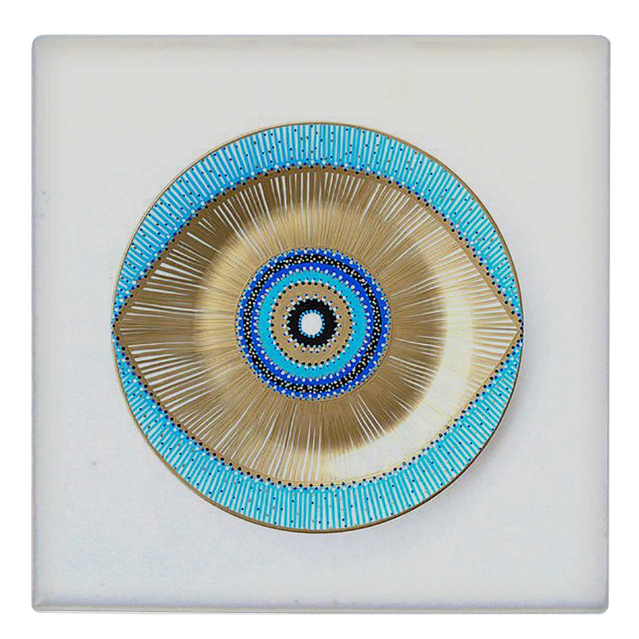  کاشی کارنیلا طرح چشم و نظر کد wk212