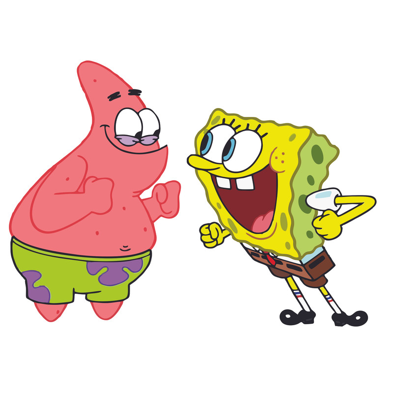 استیکر دیواری کودک مدل باب و پاتریک