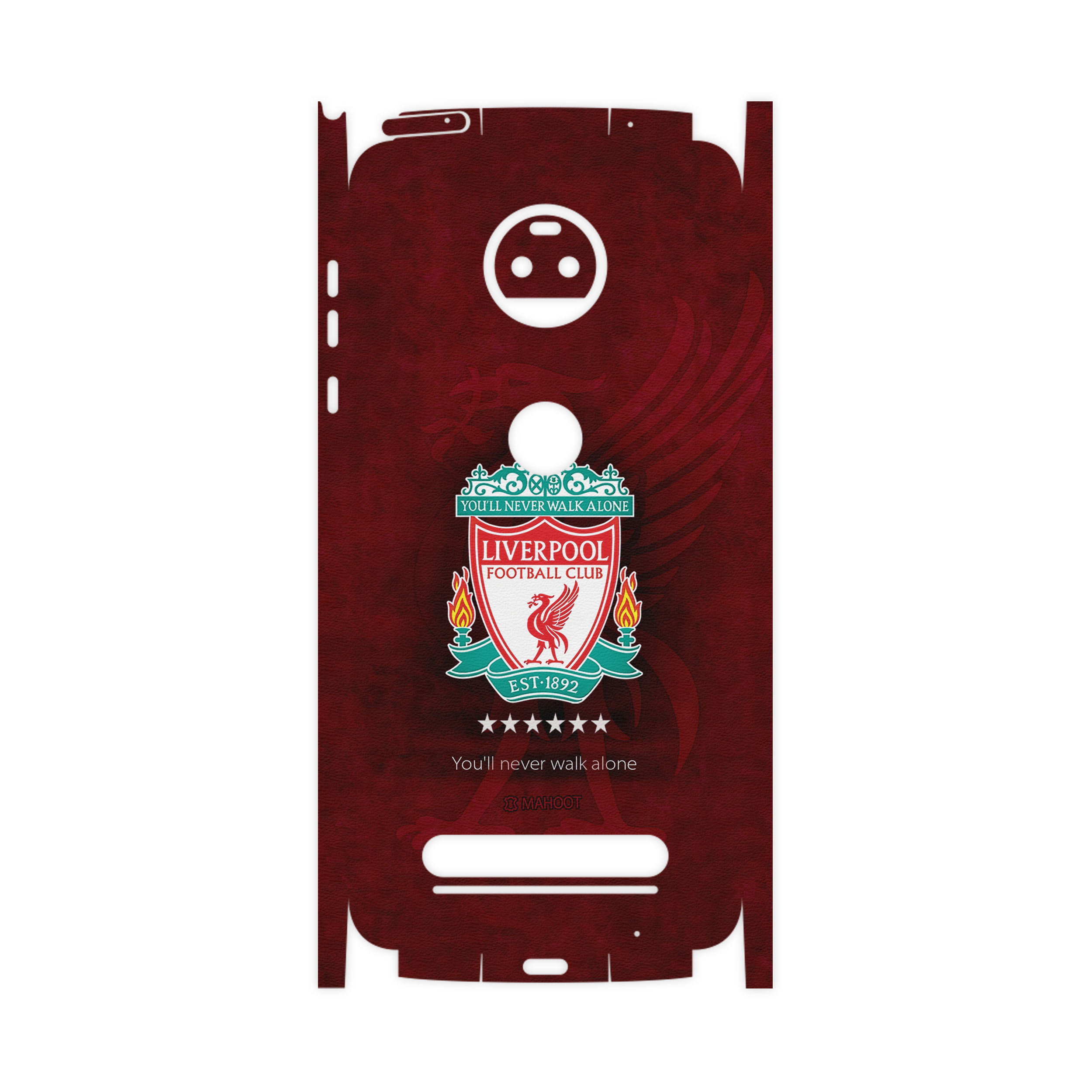 برچسب پوششی ماهوت مدل Liverpool-FC-FullSkin مناسب برای گوشی موبایل موتورولا Moto Z2 Force