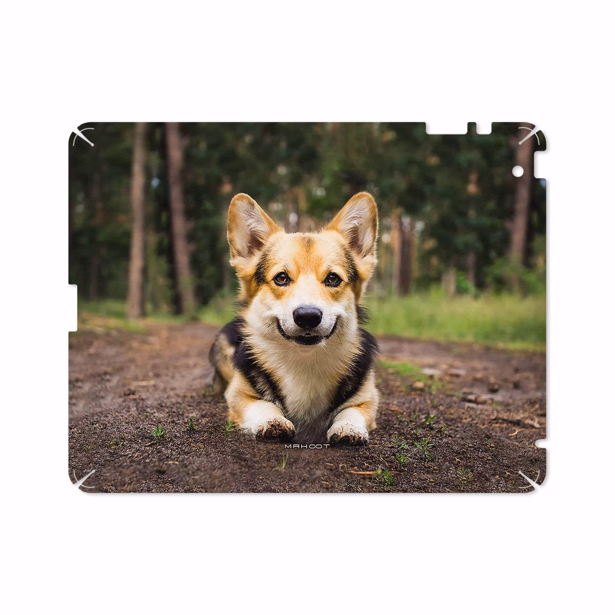 برچسب پوششی ماهوت مدل Dog-2 مناسب برای تبلت اپل iPad 2 2011 A1396