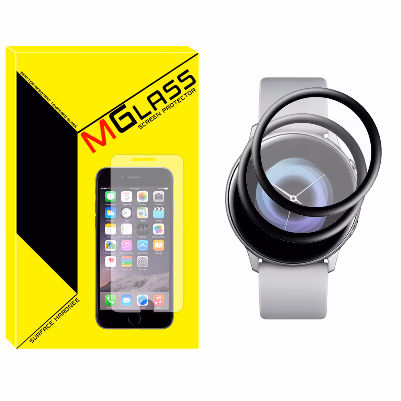 محافظ صفحه نمایش نانو ام گلس مدل NMG مناسب برای ساعت هوشمند سامسونگ Watch Active 2 40mm بسته دو عددی