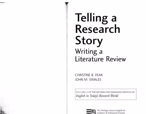 خرید و دانلود نسخه کامل کتاب Telling a Research Story Writing a Literature Review