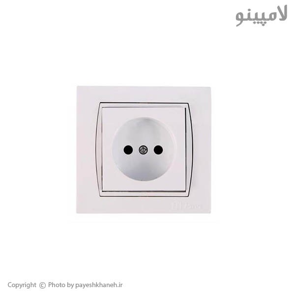 پریز بدون ارت سرامیکی پارت الکتریک مدل آذین