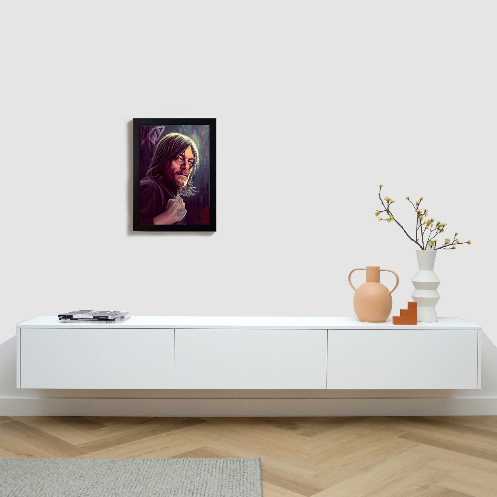 تابلو مدل سریال مردگان متحرک دریل walking dead daryl dixon B278