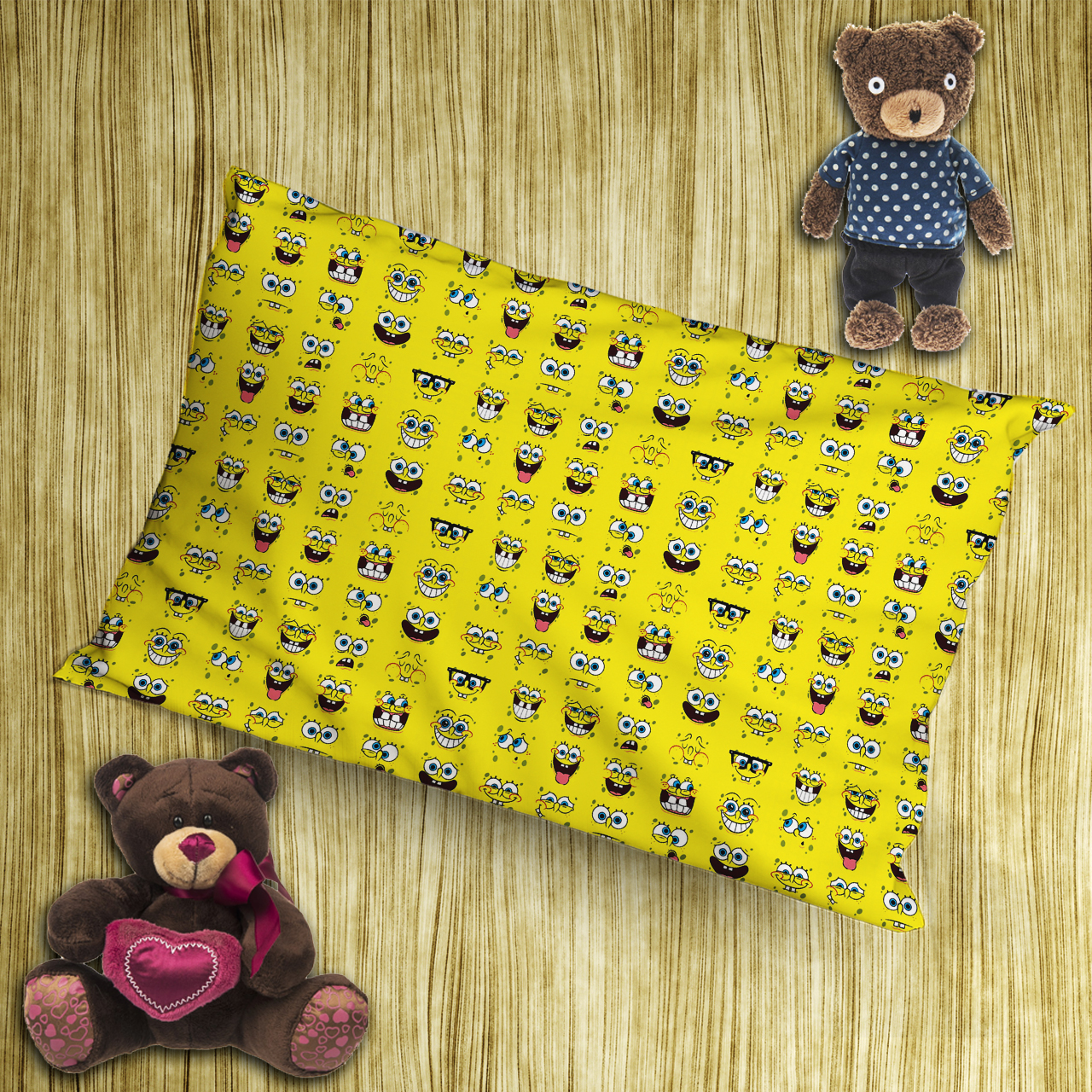 روبالشی کودک طرح باب اسفنجی کد rob107