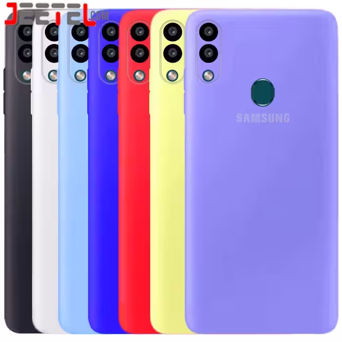 کاور سیلیکونی تک رنگ اورجینال Samsung Galaxy A20 / A30 مدل پاک کنی اصل (بدون محافظ لنز)