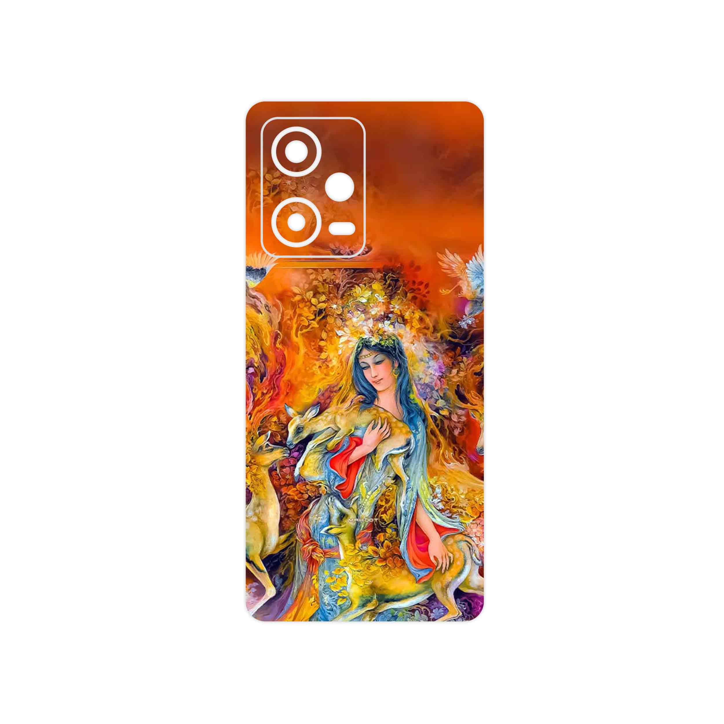 برچسب پوششی ماهوت مدل Persian miniature 2 مناسب برای گوشی موبایل شیائومی Redmi Note 12 Pro