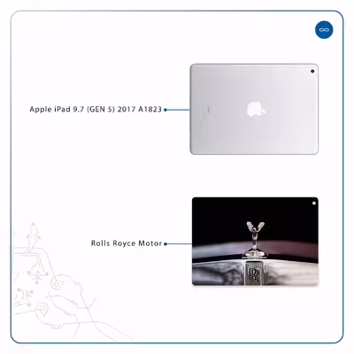 برچسب پوششی ماهوت مدل Rolls-Royce Motor مناسب برای تبلت اپل iPad 9.7 (GEN 5) 2017 A1823