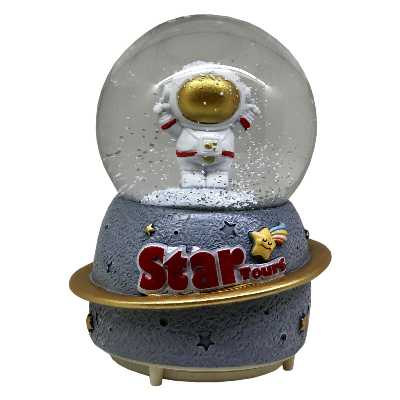 گوی موزیکال مدل پمپی و گردان طرح آدم فضایی