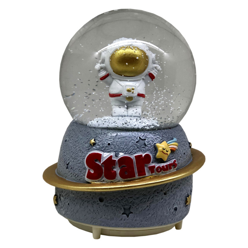 گوی موزیکال مدل پمپی و گردان طرح آدم فضایی