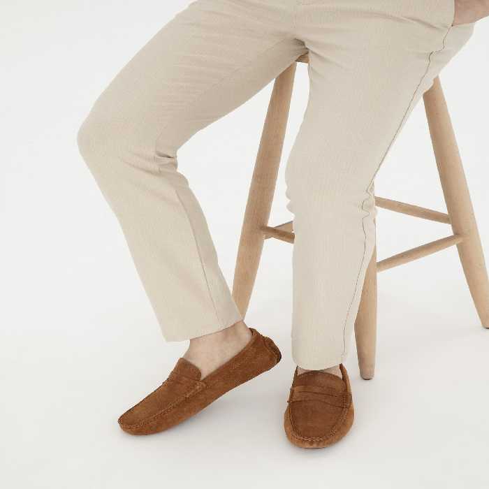 کفش لوفر مردانه قهوه ای پیرکاردین