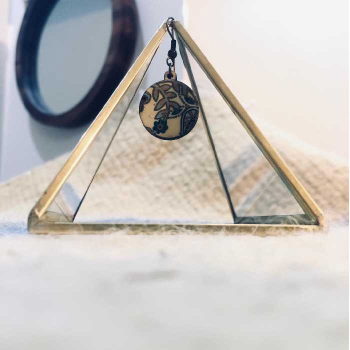 ظرف شیشه ای مدل هرم کد 16