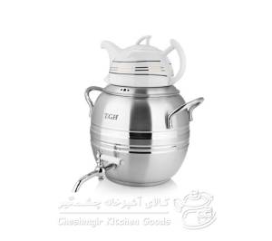 کتری 5 لیتر استیل با قوری چینی یونیک مدل UN-7518