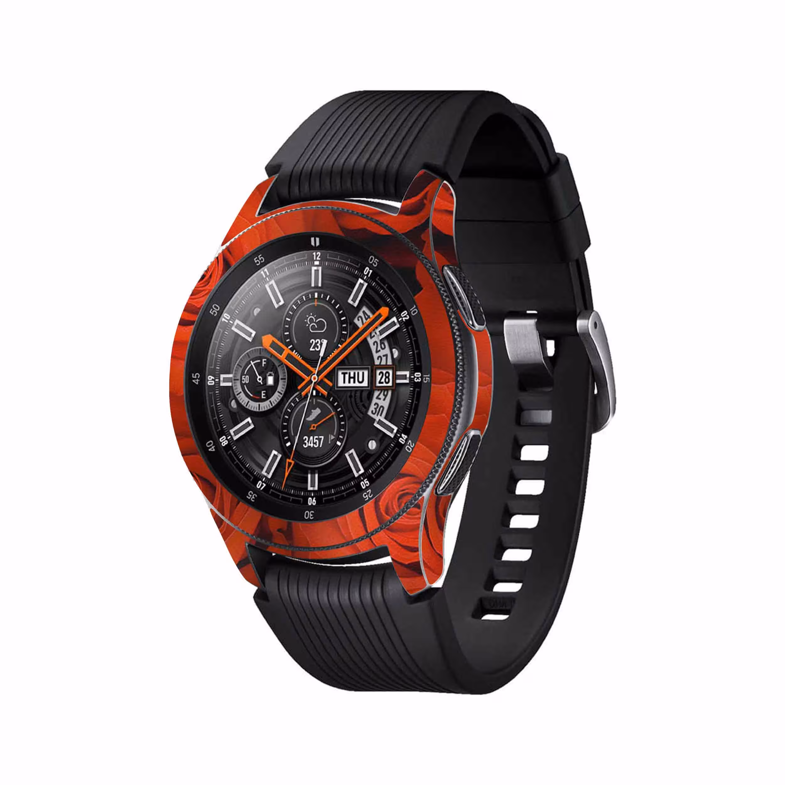 برچسب ماهوت طرح Red-Flower مناسب برای ساعت هوشمند سامسونگ Galaxy Watch 46mm